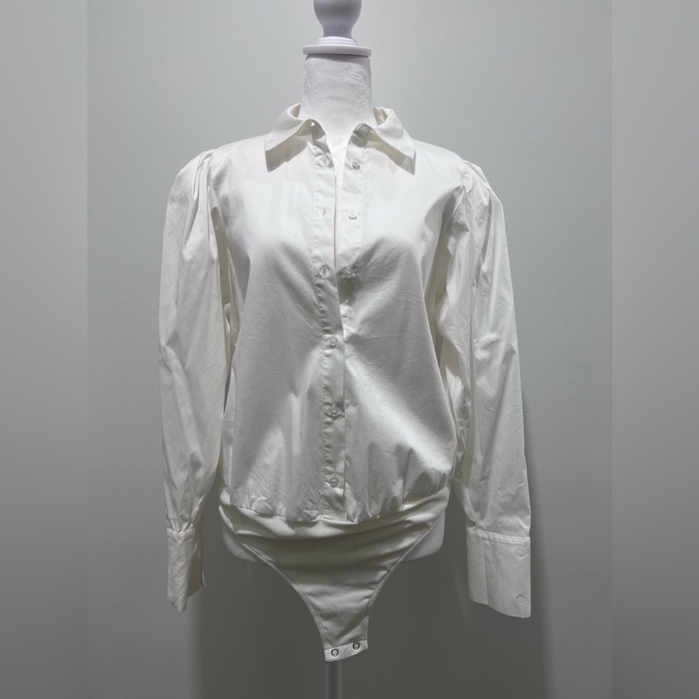 Anthropologie White Bodysuit